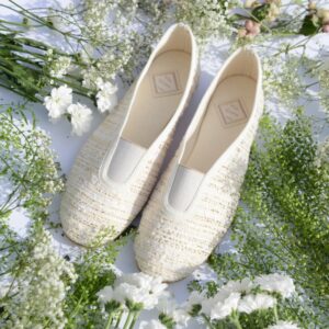 Ballerines d'exception en tweed