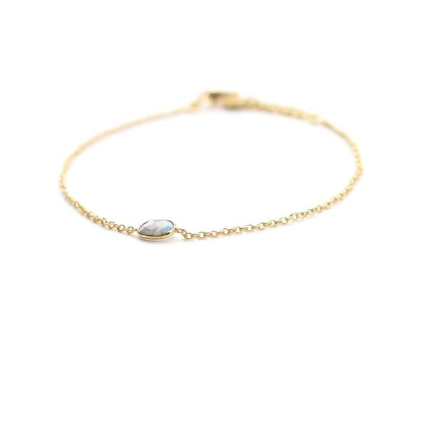 Bracelet pierre naturelle labradorite