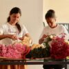 Bar/Atelier à couronnes de fleurs lors d'un évènement