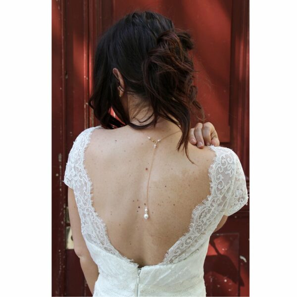 ROBE DE MARIEE BOHEME DENTELLE BO'M JEANNE ACHETER BOUTIQUE MARIAGE PARIS
