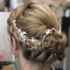 Accessoire cheveux - tiare romantique avec touches de rose. Acheter bijou de tête mariée boutique mariage Paris et en ligne