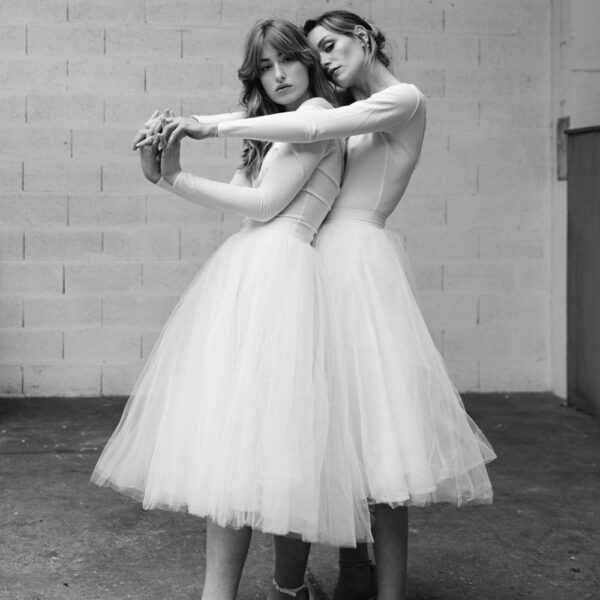 By Romance - Jupe tutu blanche Ballerine. Jupe de mariée style jupon tutu pour un mariage cool. Acheter en ligne et dans notre boutique à Paris