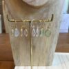 Boucles d'oreille dormeuses goutte pierre naturelle. Bijou bohème chic en argent et plaqué or. Disponible dans notre boutique à Paris et en ligne
