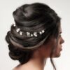 Tiare pour cheveux en fleurs de porcelaine Poirier – Image 2