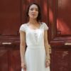 Collier et collier de dos cristaux et perles. Collier de dos fin et délicat pour robe de mariée. Accessoire mariée. Acheter boutique Paris et en ligne