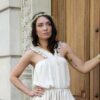 Couronne de fleurs stabilisées en gypsophile. Accessoires cheveux pour mariée ou témoin. Acheter en boutique à Paris et en ligne