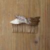 Peigne pour cheveux à décor de feuilles dorées. Accessoire de cheveux doré et stylé pour mariage ou quotidien. Acheter boutique Paris et eshop