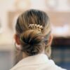Petit peigne pour cheveux petites feuilles dorées – Image 2