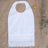 Bavoir bébé fille Sophie Les Petits Inclassables en coton et broderie look retro vintage. Cadeau baptême. Acheter boutique Paris ou en ligne