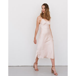 By Romance - Robe nuisette rose nude Amy. Robe de mariée ou demoiselle d'honneur couleur nude Acheter boutique Paris et en ligne