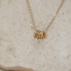 Collier Laura semainier doré à l'or fin par Kariboo. Bijou made in france plaqué or. Collier sept anneaux. Acheter boutique paris et en ligne