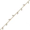Bracelet plaqué or ornées de petites pierres