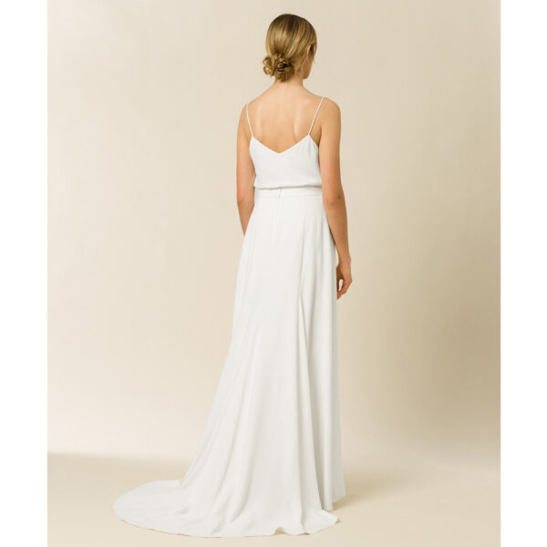 Jupe de mariée longue et chic blanche ivoire. ensemble mariée jupe et top pour mariage cool. Petits prix. Acheter en ligne et boutique Paris