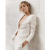 By Romance - Veste de tailleur ivoire Jacky. Tenue de mariée stylée. Acheter boutique mariage Paris et eshop en ligne