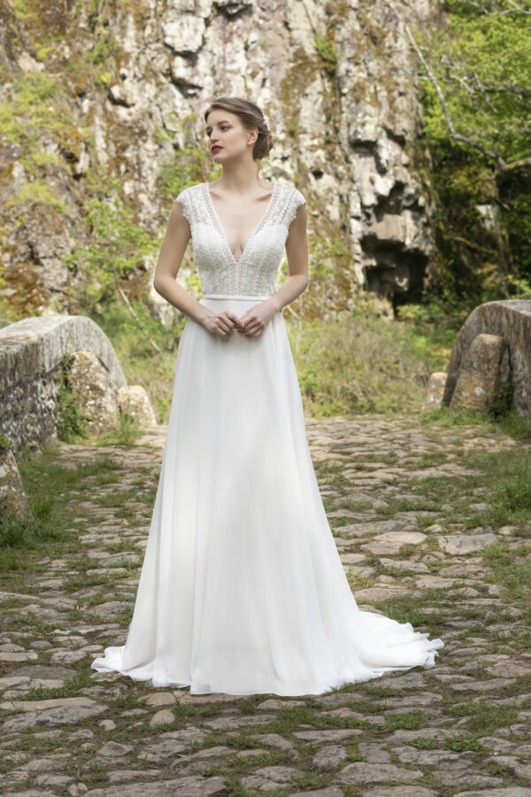 Robe de mariée longue Dina