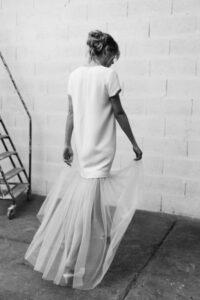 Robe de mariée courte et jupon amovible Billy by Romance