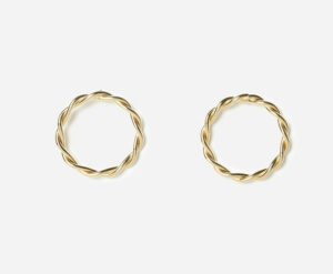 Boucles d'oreille Diane dorées