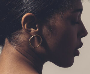 Boucles d'oreille Diane dorées