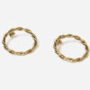 Boucles d'oreille Diane dorées