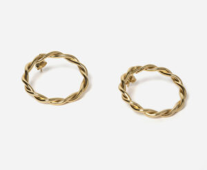 Boucles d'oreille Diane dorées