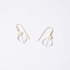 Boucles d'oreille Hop perles ivoire et transparente