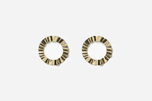 Boucles d'oreilles Kelli vagues dorées