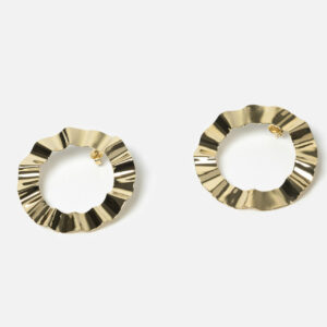 Boucles d'oreilles Kelli vagues dorées