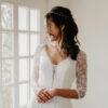 Tiare argent et perles fines. Accessoire cheveux Pivoines and love. Acheter en ligne et boutique mariage Paris