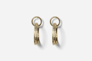 Boucles d'oreille Vénus dorées 3 anneaux