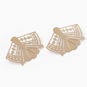 Boucles d'oreille Lullaby dorées à l'or fin