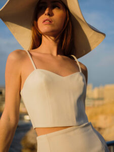 By Romance - Crop top blanc Merry