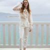 Pantalon blanc smoking de mariée Inès By Romance