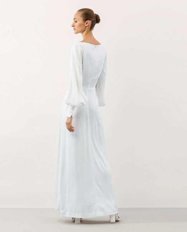Robe de mariée longue satin fluide Manna