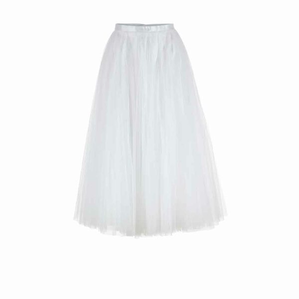 Jupe tutu de mariée blanc ivoire longueur 3/4. jupe de mariée en tulle fin pour mariage civile ou champêtre. Boutique mariage en ligne