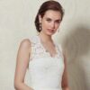 Top de mariée en dentelle sans manches Tenue mariée stylée ensemble. Petit prix. Acheter en ligne et boutique mariage Paris