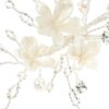Pic à chignon de mariée fleurs et perles. Accessoire de cheveux mariage. Achat en ligne ou boutique mariage paris coiffure