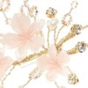 Pic à chignon de mariée fleurs et perles. Accessoire de cheveux mariage. Achat en ligne ou boutique mariage paris coiffure