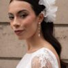 Boucles d'oreille pendantes 5 perles argent Rosa Clara. Bijou de mariée stylé et chic pour mariage. Acheter online ou boutique mariage Paris