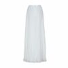 Lilly - Jupe longue blanche plissée . Jupe de mariée plissé simple et fluide. Acheter en ligne et dans notre boutique à Paris.