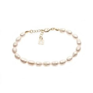 Bracelet de perles d'eau douce naturelle de mariage, accessoires pour mariée. Achat en ligne eshop ou boutique mariage Paris