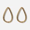 Boucles d'oreille goutte Neptune dorées. Bijou accessoire mariée créateur fait main en France. Acheter boutique Paris ou en ligne.