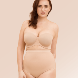 Soutien-gorge bandeau Back to Glam. Lingerie mariée robe dos nu. Soutien gorge nude invisible. Essayer et acheter boutique mariage Paris
