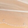 Voile de mariée long 1 couche en tulle, strass Swarovski et perles de verre. Accessoire mariage petits prix. Boutique concept-store paris et eshop
