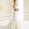 Voile de mariée long 1 couche en tulle, strass Swarovski et perles de verre. Accessoire mariage petits prix. Boutique concept-store paris et eshop