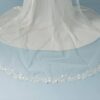 Voile de mariée en tulle avec fleurs brodées. accessoire de mariée . Acheter boutique mariage Paris. Eshop mariage en ligne