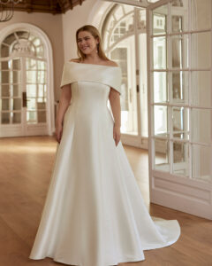 Robe de mariée Wirbela. Collection Martha Blanc 2026. Robes mariage chic grandes tailles. Essayer boutique mariage paris RDV showroom