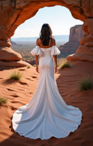 Robe de mariée Joy sans dentelle simple bustier matière crepe mate blanche. Petit prix moins de 1000€ essayer boutique Paris